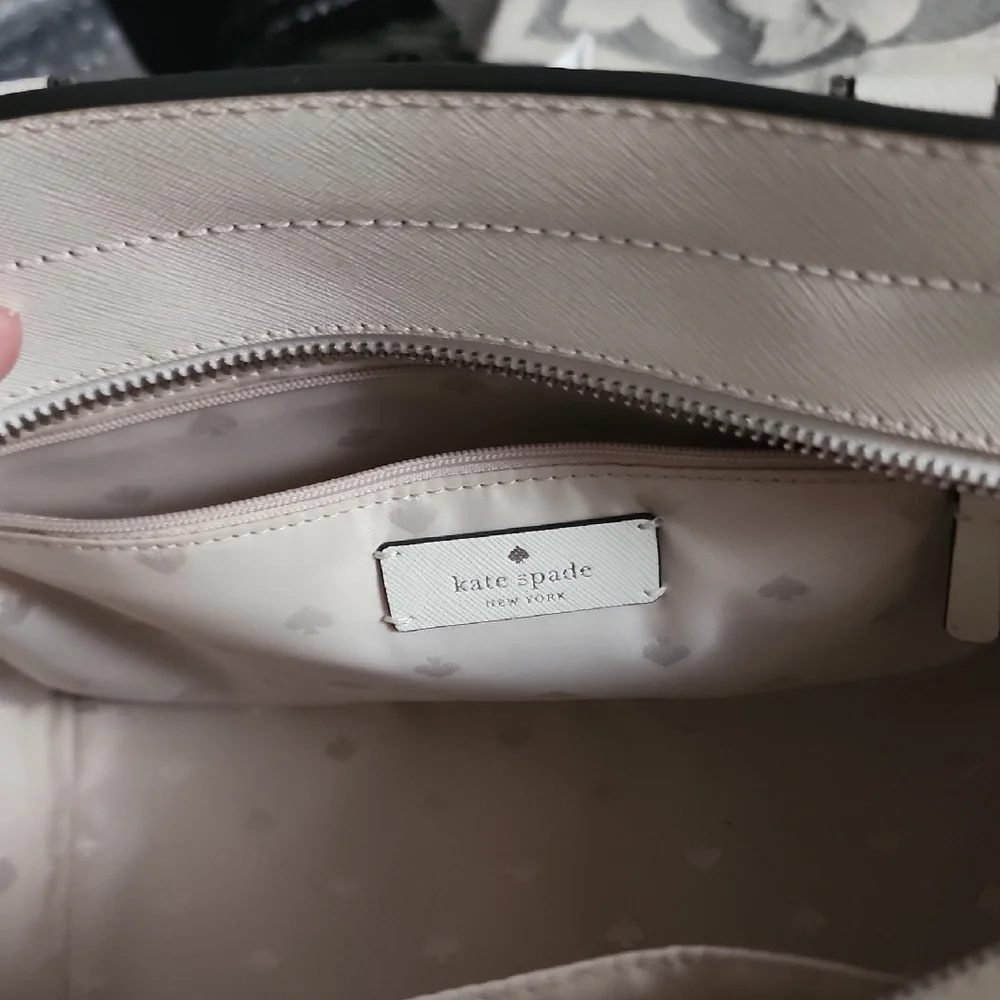 Kate Spade Optic White Cameron Satchel Normcore Neutral Rare Vintage Minimalist - Picture 4 of 10